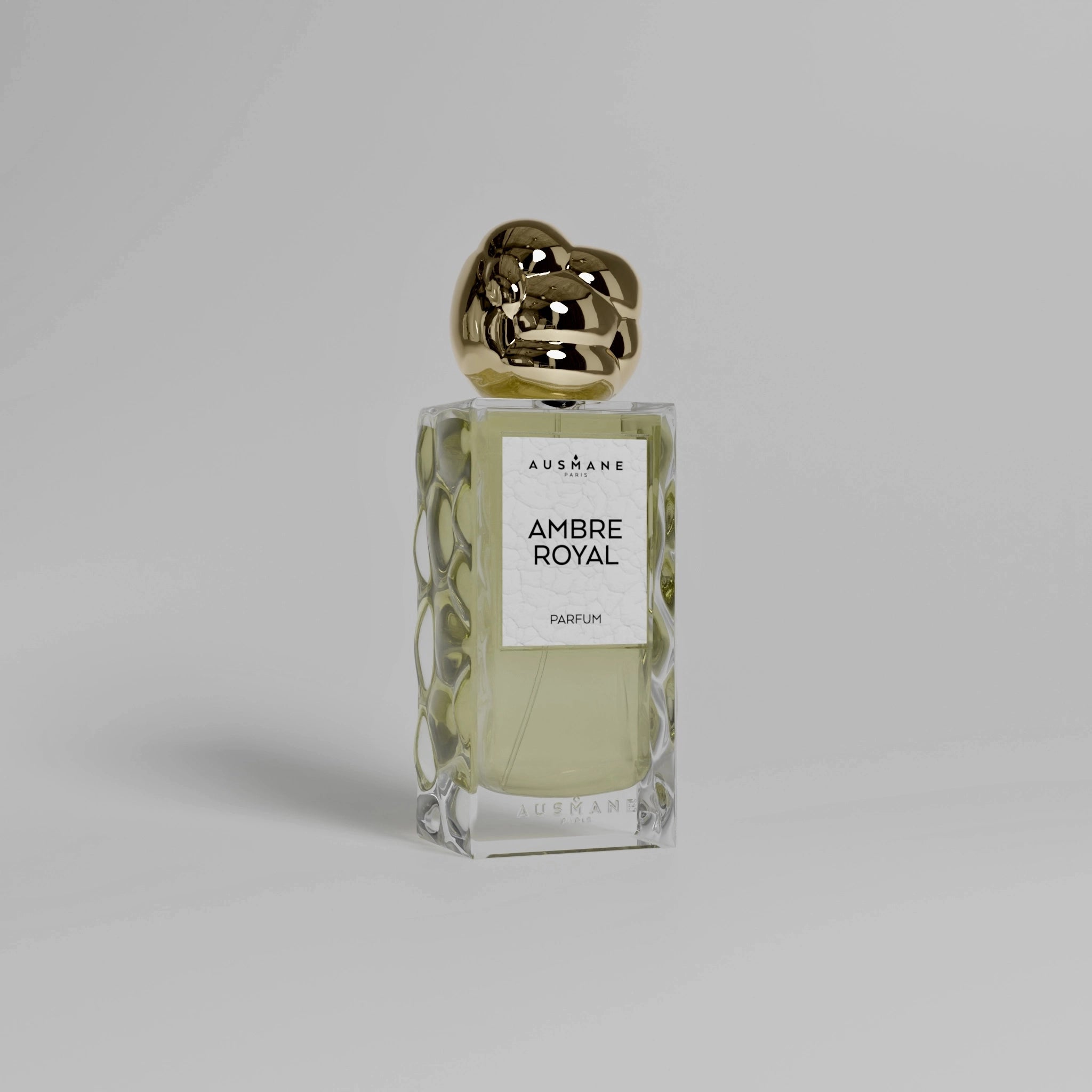 Parfum Ambre Royal - Fragrance ambrée et épicée aux notes de rose et bois précieux.