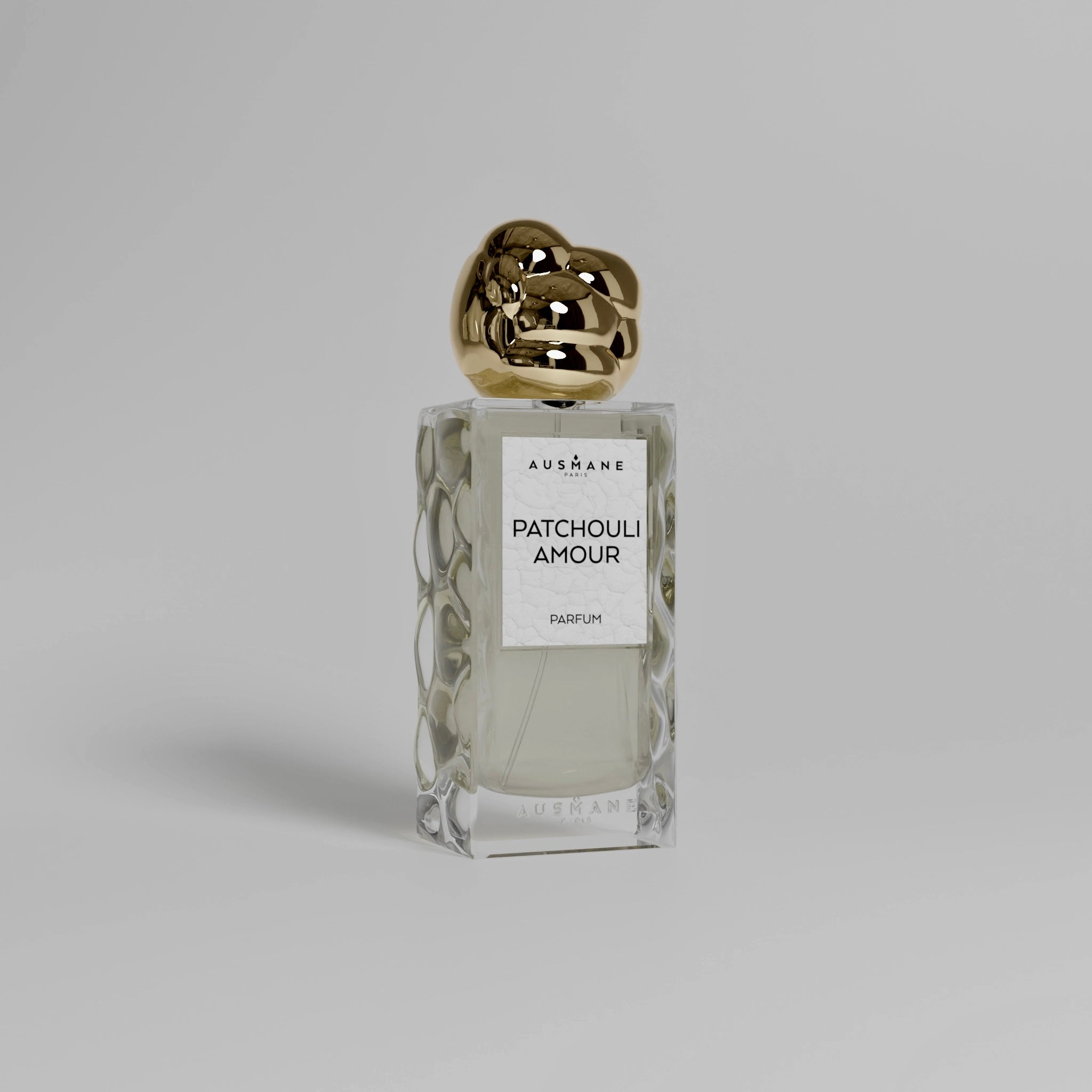 Parfum Patchouli Amour - Fragrance florale et boisée aux notes de jasmin, iris et patchouli.
