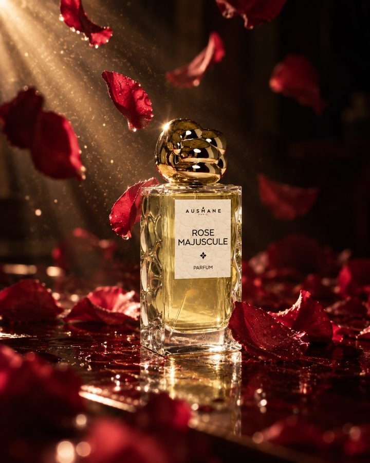 ROSE MAJUSCULE en situation, parfum de 50 ml